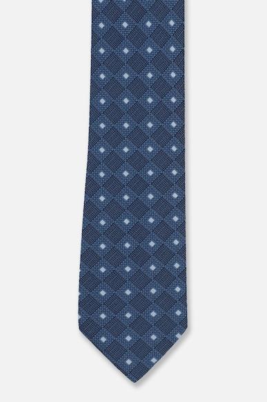 men blue print tie
