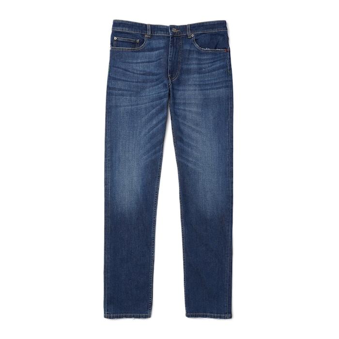 men blue slim fit stretch cotton denim jeans