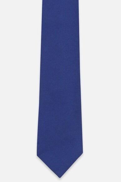 men blue textured tie
