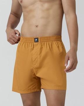 men boxers with elasticated waist