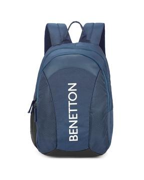men brand print backpack