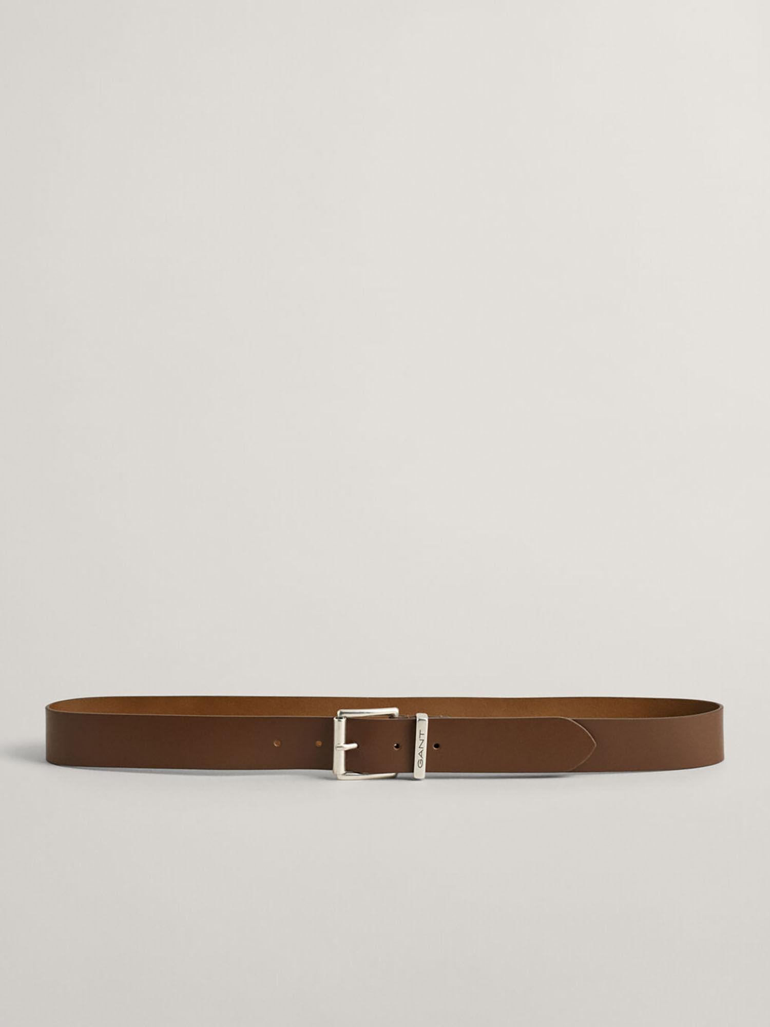 men brown solid belt