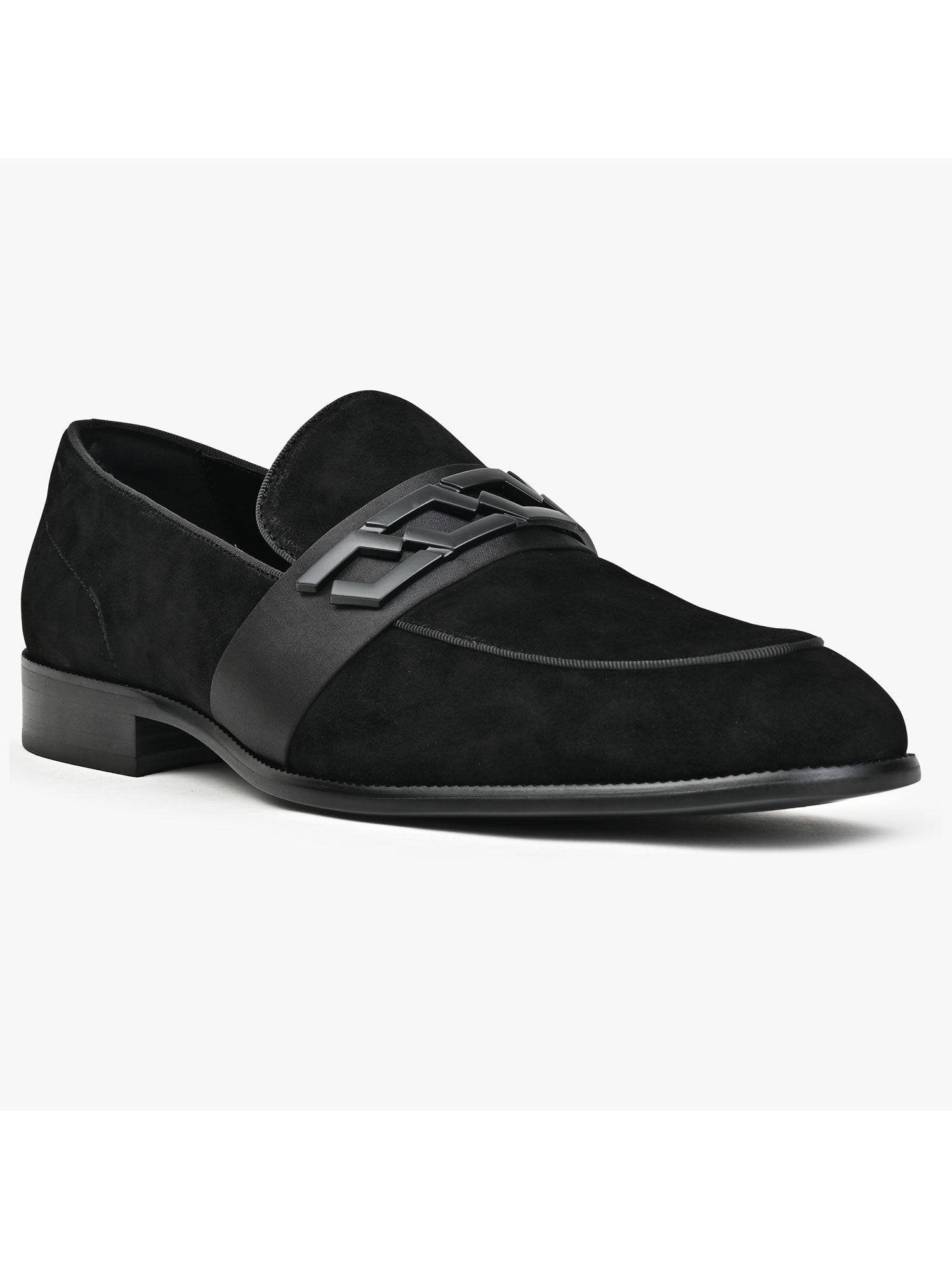 men casual loafers black