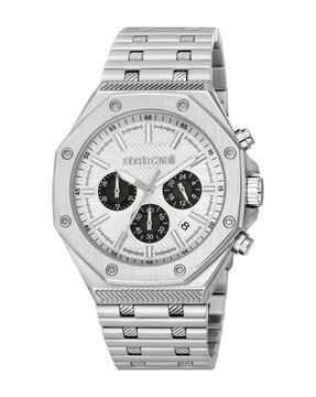 men chronograph watch with metallic strap-rc5g047m0055