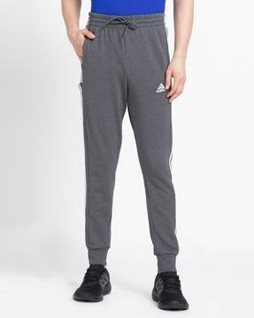 men contrast regular fit tapping joggers