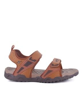 men double-strap floater sandals