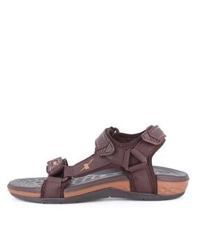 men double-strap floater sandals