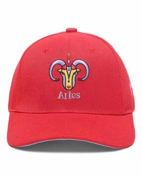 men embroidered baseball cap with stitched detail