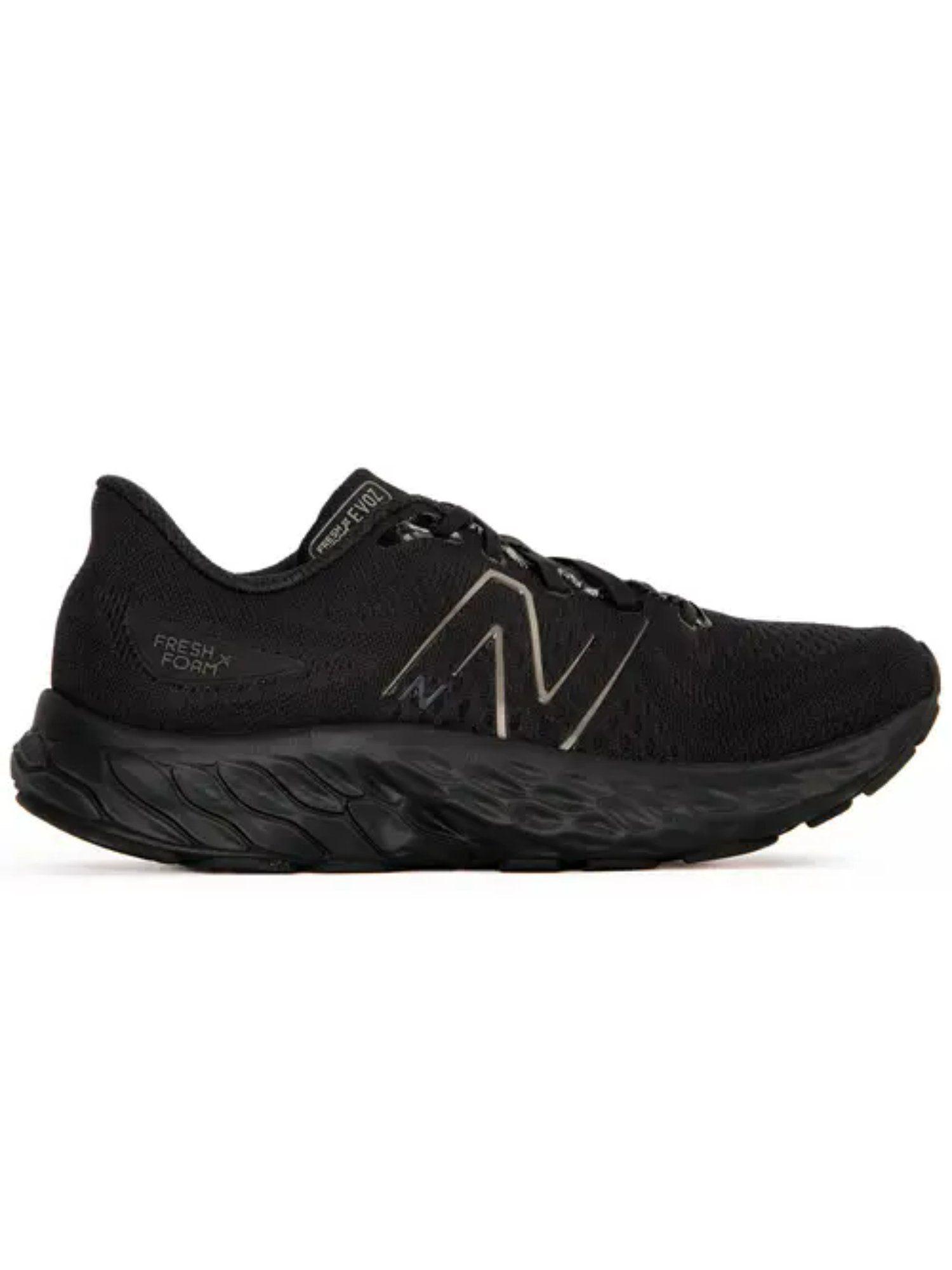 men evoz black running shoes