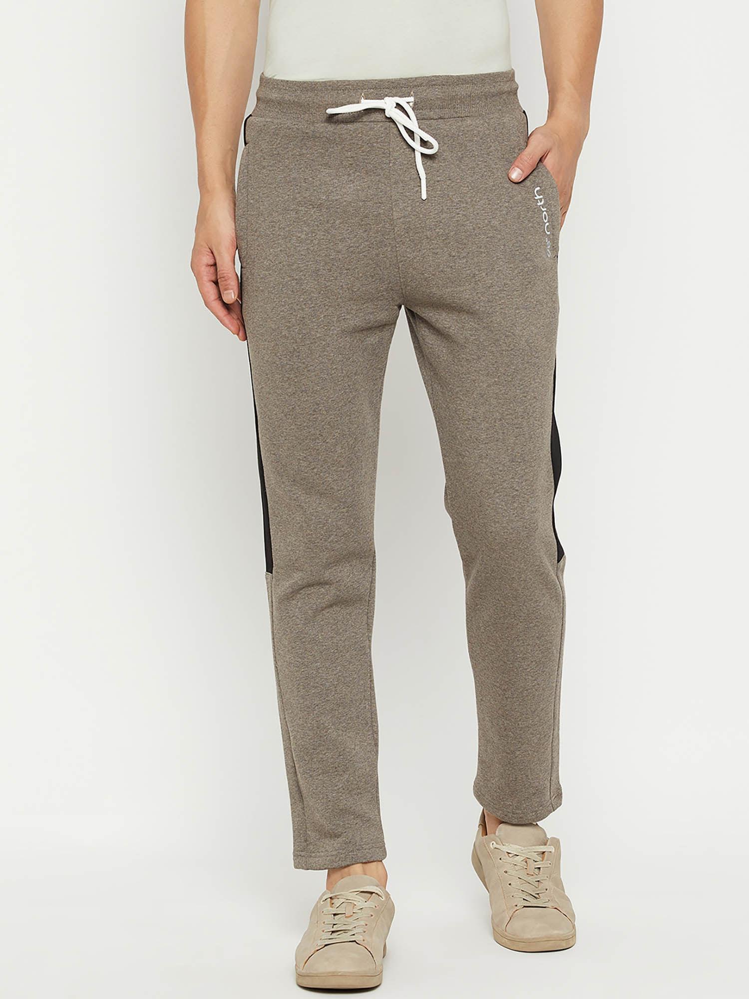 men fleece winterwear trackpant - grey