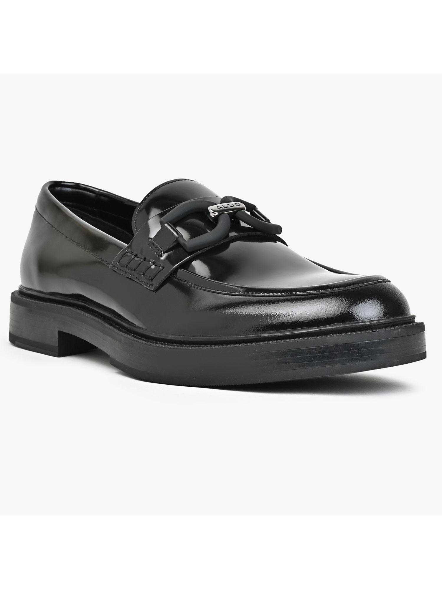 men formal loafers black