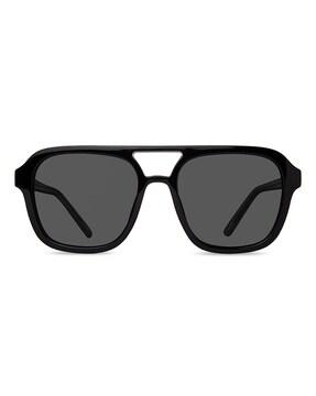 men full-rim uv-protected rectangular sunglasses- x17198