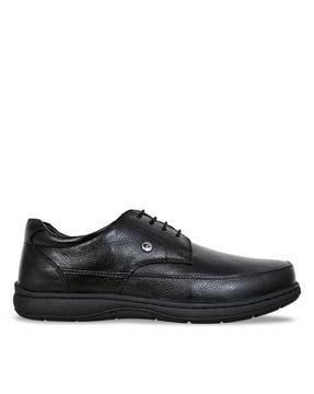 men genuine leather lace-up shoes