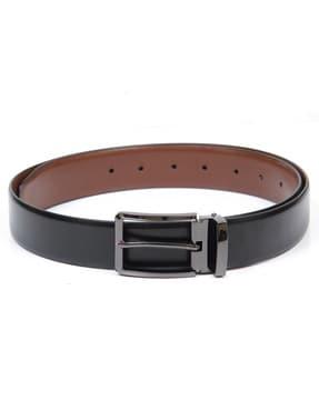 men genuine leather reversible belt