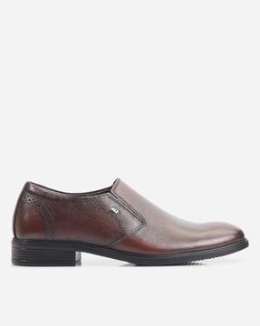men genuine leather slip-on shoes