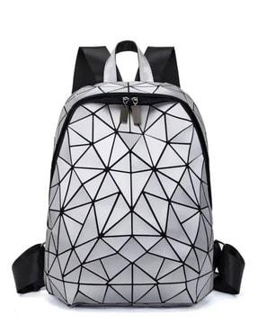 men geometric print everyday backpack