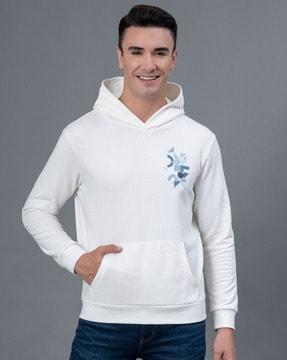 men graphic print slip-on regular-fit hoodie