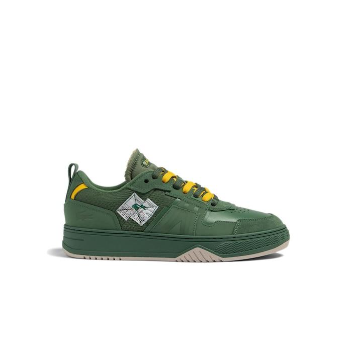men green l001 crafted leather trainers