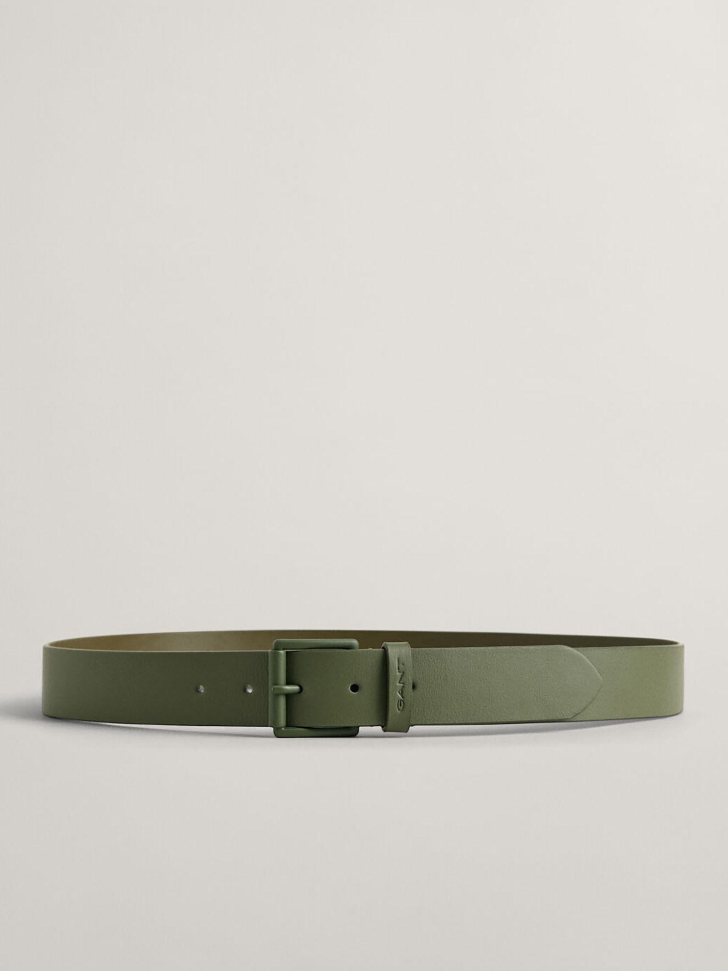 men green solid belt