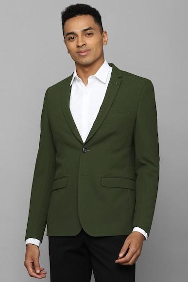 men green ultra slim fit stripe casual blazer