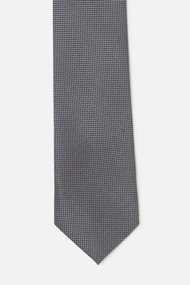 men grey print tie