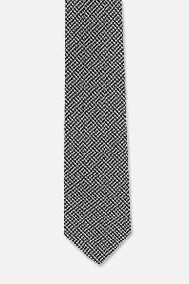 men grey print tie