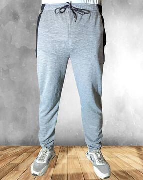 men heathered joggers with insert pockets