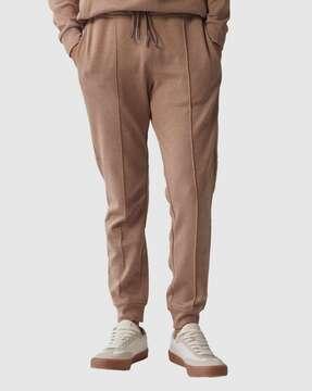 men joggers with elasticated waistband