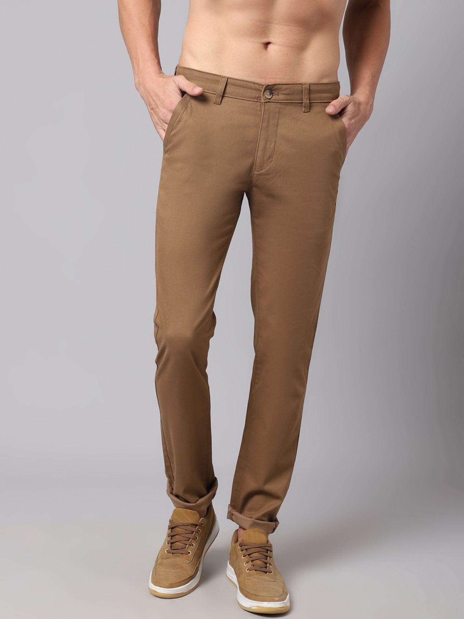 men khaki trouser