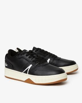 men l001 leather popped heel trainers