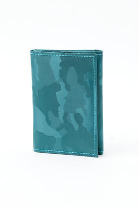 men leather casual card holder - blue