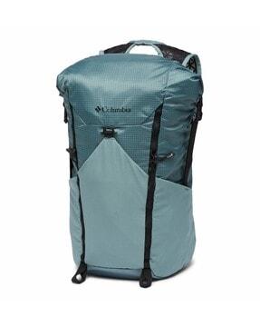 men logo print backpack with adjustable strap