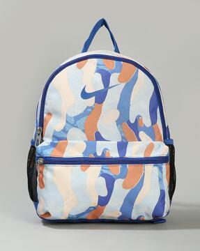 men logo print backpack