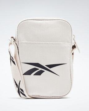 men logo print crossbody bag