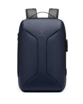 men logo print laptop backpack