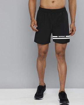men logo print slim fit bermuda shorts