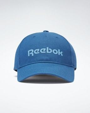 men logo print snapback cap