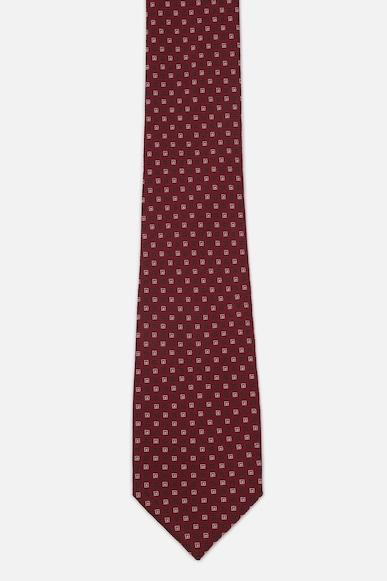 men maroon print tie