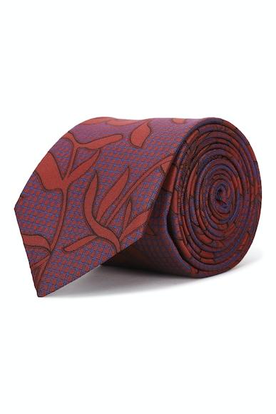 men maroon textured tie
