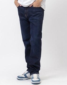 men mid-rise straight fit rodeo denim jeans