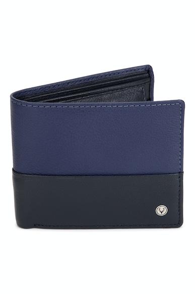 men multi patterned genuine leather wallet