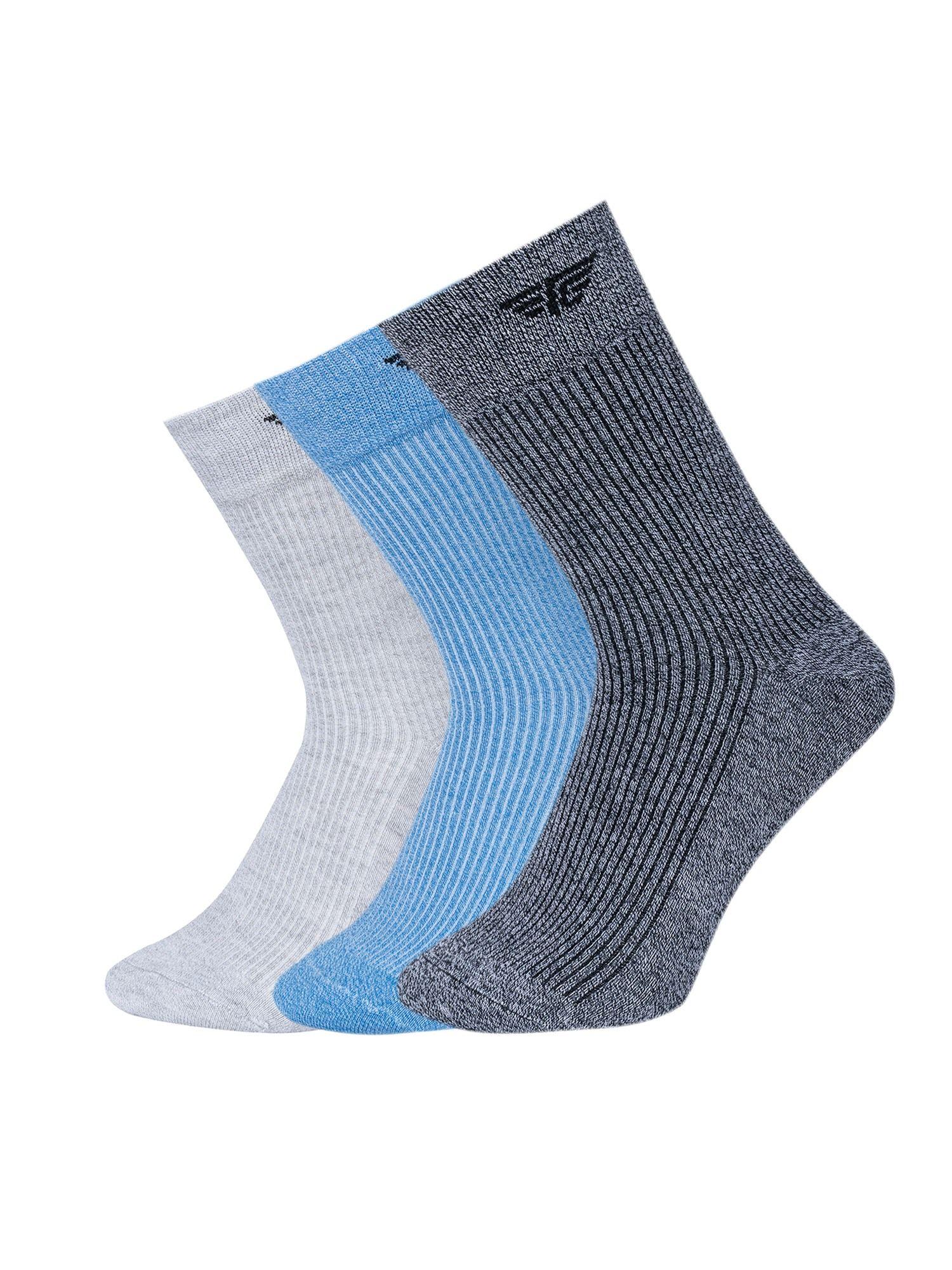 men multi-color melange above ankle socks (pack of 3)