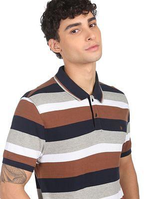 men-multi-colour-cotton-solid-polo-shirt
