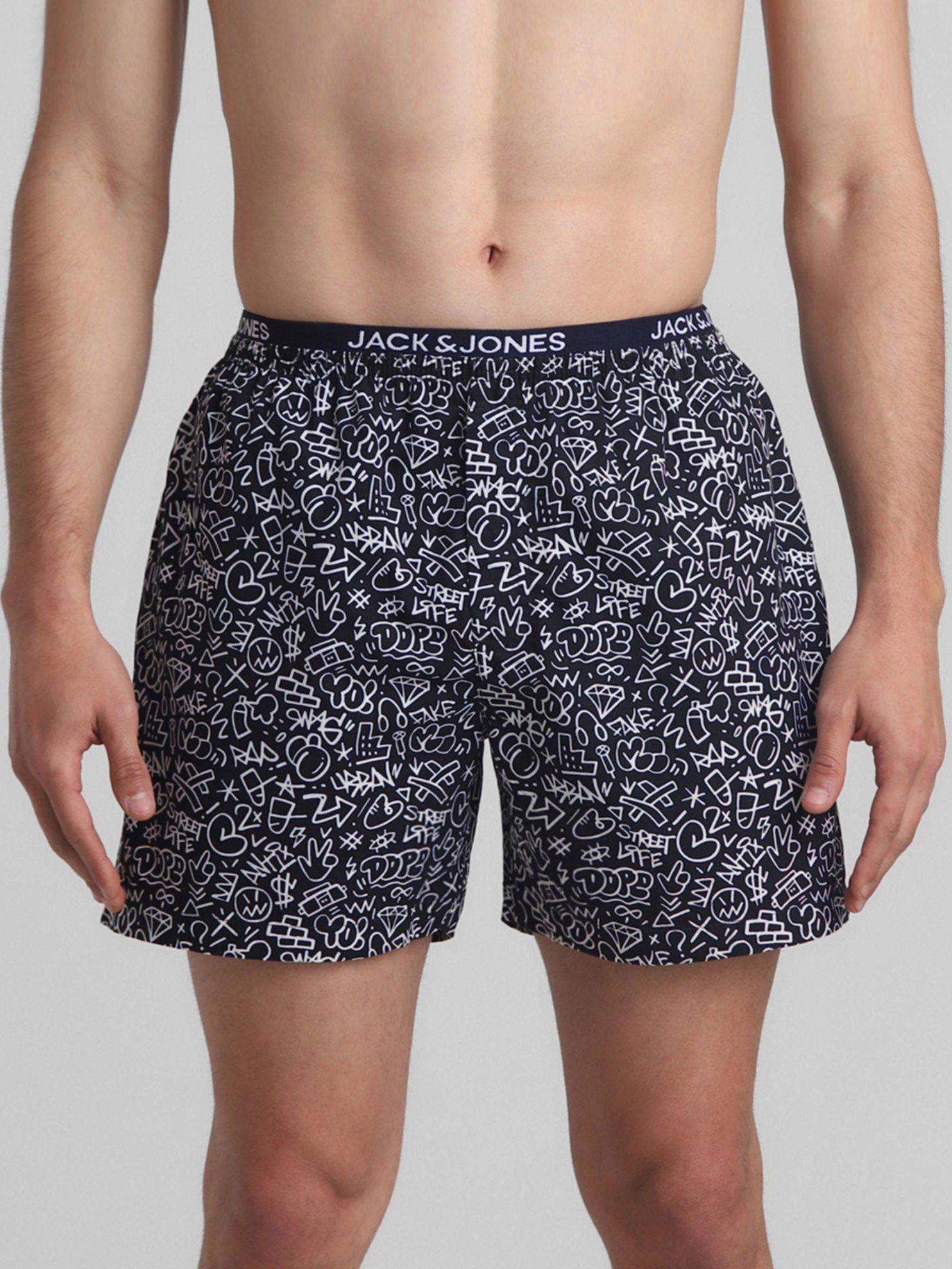 men navy blue boxer shorts