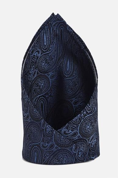 men navy embroidered party pocket square