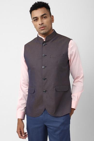 men-navy-textured-nehru-jacket