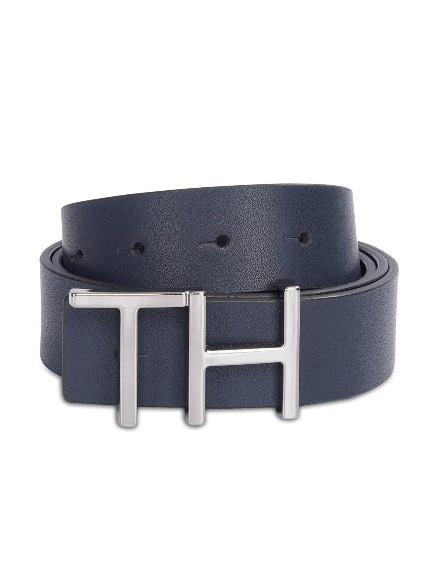 men navy/black leather selby reversible belt