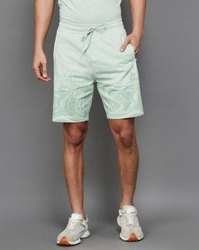 men ombre-dyed regular fit cargo shorts