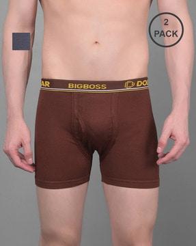 men pack of 2 trunks with elasticated waist