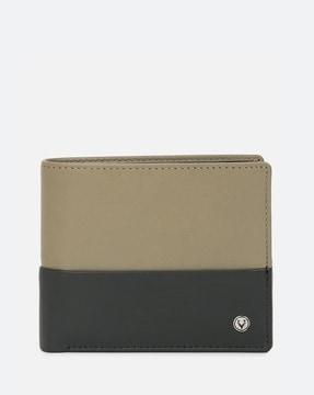 men patterned bi-fold wallet